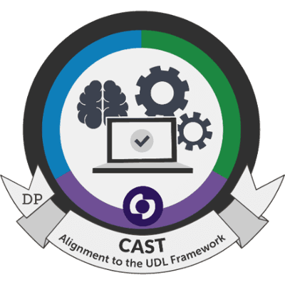 Alignment to the Universal Design for Learning Framework badge image